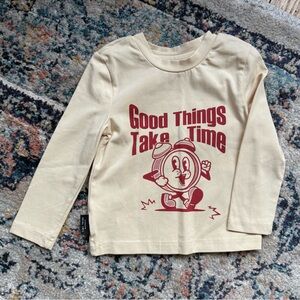 Tiny Tribe “Time” Long Sleeve T-Shirt - Size 3